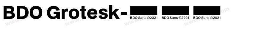 BDO Grotesk字体转换